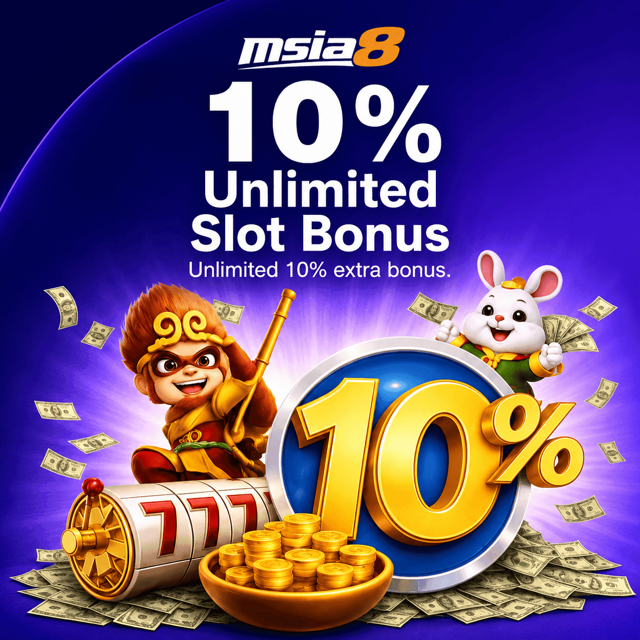 MSIA8 10% daily bonus promotion